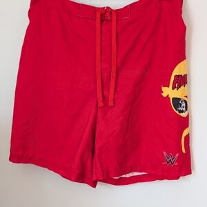 WWE Red Hulkamania Men's Swim Shorts